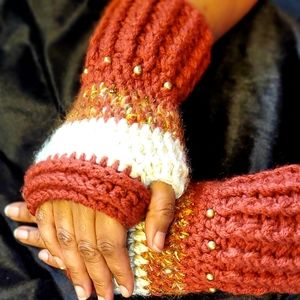 Handcrafted Long Fingerless Gloves